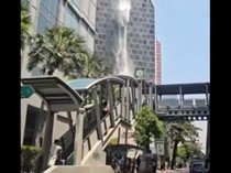 Muncul Air Terjun dari Gedung Tinggi karena Gempa M 7,7 Myanmar