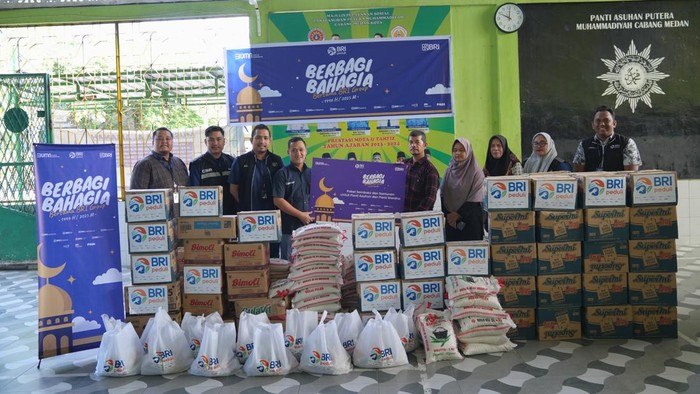 BRI menyalurkan ribuan paket sembako ke sejumlah panti asuhan. (Foto: Istimewa)