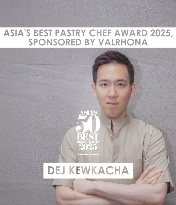 Dej Kewkacha, Pastry Chef Terbaik Asia's 50 Best Restaurants 2025 Dej Kewkacha, Pastry Chef Terbaik Asia's 50 Best Restaurants 2025