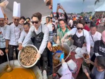 Dr Richard Lee Masak 300 kg Rendang di Palembang, Masyarakat Tertib Antre