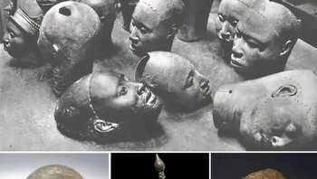 Pada tahun 1938, sebuah penemuan yang menakjubkan terjadi di Ife, Nigeria, ketika 17 kepala kuningan dan tembaga, beserta separuh bagian atas patung kuningan, ditemukan selama pembangunan rumah. Foto: Boredpanda