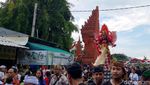 Potret Pawai Ogoh-ogoh di Pura Segara Kenjeran