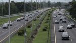 Foto Udara One Way Nasional di Tol Trans Jawa