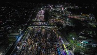 Berdasarkan data Posko Angkutan Lebaran per H-4 atau 27 Maret 2025 pukul 23.59 WIB, tercatat sebanyak 109.764 unit kendaraan atau naik tiga persen dibandingkan periode yang sama tahun lalu.
