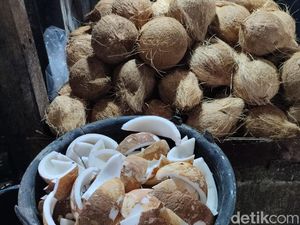 Harga Kelapa Parut Meroket Jelang Lebaran