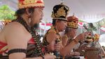 Ribuan Umat Hindu Ikuti Upacara Tawur Agung Kesanga di Candi Prambanan