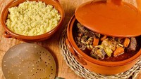 Lebaran di Libya selalu ada menu Tbeikhet Eid, yang artinya gulai Lebaran. Dibuat dari potongan daging kambing, labu dan disajikan dengan couscous. Foto: Baytalfann/iStock