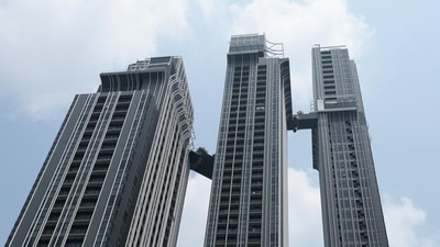 Jembatan Penghubung di Apartemen Bangkok Putus Akibat Gempa