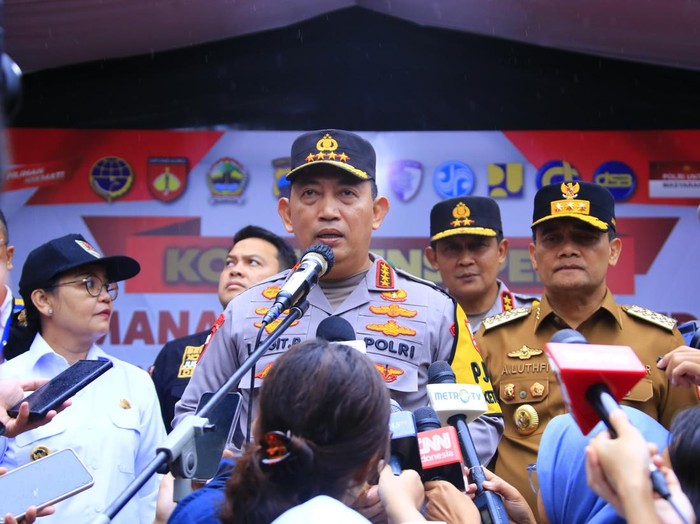 Kapolri Jenderal Listyo Sigit Prabowo di Semarang, Jumat (28/3/2025).