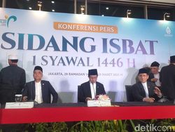 Hasil Sidang Isbat: 1 Syawal Jatuh pada 31 Maret 2025