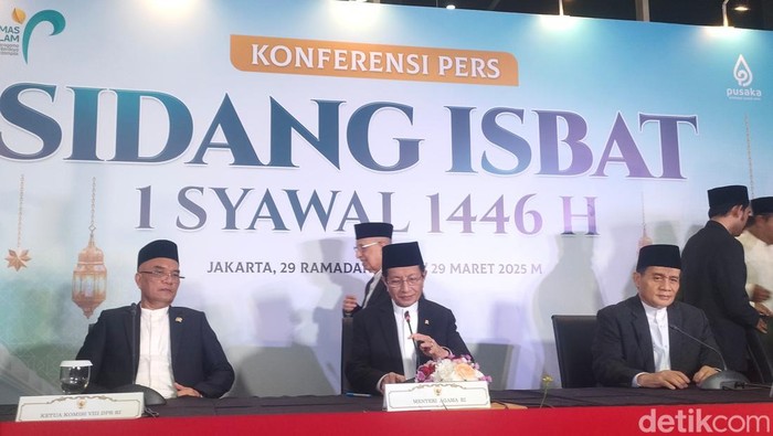 Menag umumkan hasil sidang isbat Idul Fitri 1 Syawal 1446 H