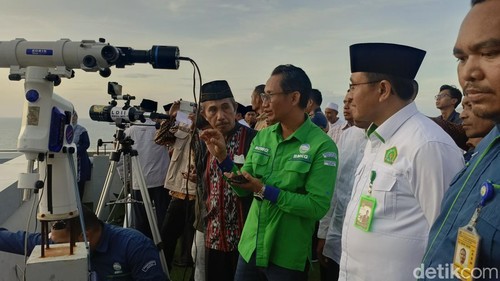 Suasana pemantauan hilal di Kota Kupang, Sabtu (29/3/2025).