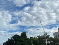 Penampakan Langit Biru Jakarta Saat Ditinggal Mudik