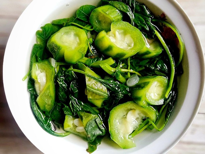 Resep Sayur Bening Oyong dan Bayam