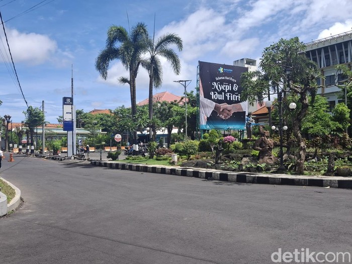 Suasana di RSUP Prof Ngoerah, Sanglah, Denpasar, saat Nyepi (29/3/2025).