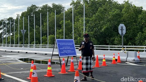 Suasana di Tol Bali Mandara dan Bandara I Gusti Ngurah Rai saat Nyepi Tahun Saka 1945, Sabtu (29/5/2025).