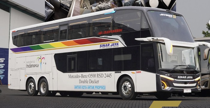 Bus tingkat baru PO Sinar Jaya