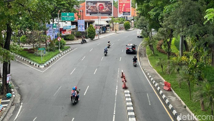 Jalan Surabaya lengang H-1 sebelum lebaran