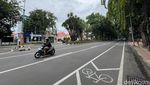 Lengangnya Jalanan di Surabaya Sehari Sebelum Lebaran