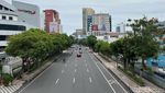 Lengangnya Jalanan di Surabaya Sehari Sebelum Lebaran