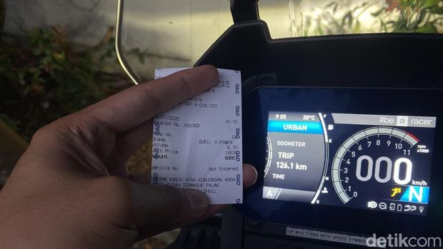 Konsumsi BBM Aprilia Tuareg 660 untuk turing Jakarta-Sukabumi