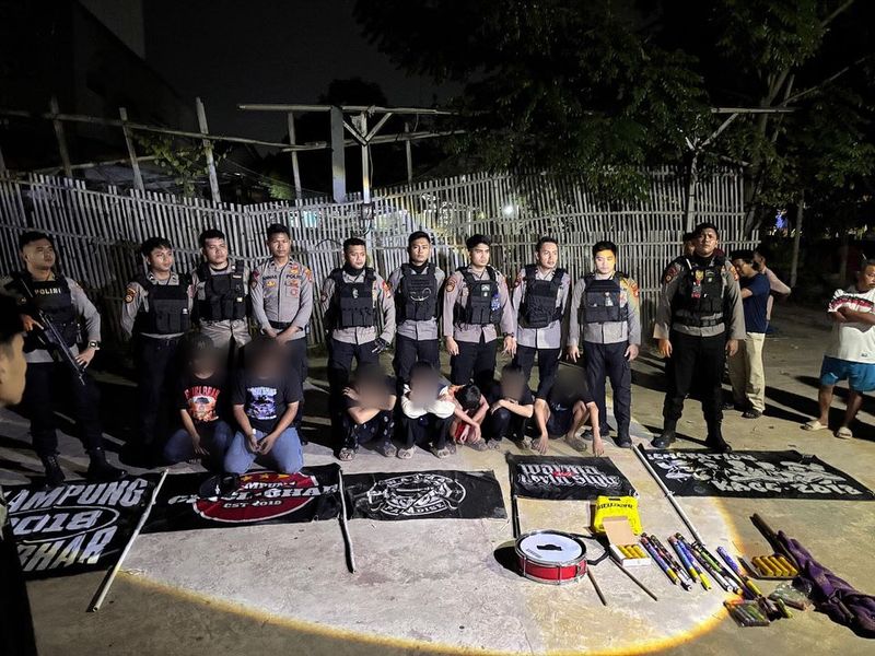 Konvoi motor di Kota Bekasi membuat resah. Polisi mengamankan sejumlah remaja di Bekasi. (IG @perintispresisi.bekasikota)