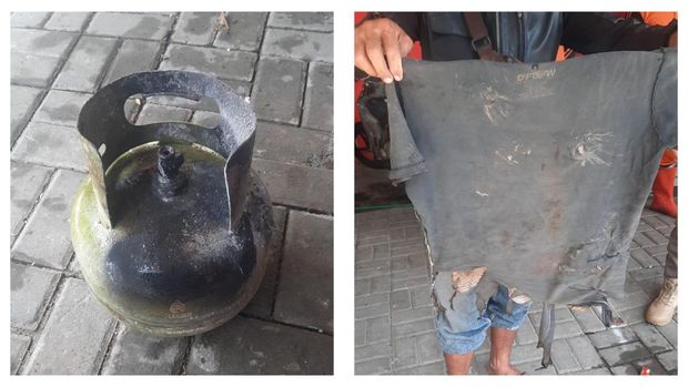 Ledakan tabung akibat kebocoran gas LPG terjadi di Kebayoran Baru, Jakarta Selatan (Jaksel). Dua orang terluka akibat ledakan tersebut. (dok Damkar Jaksel)