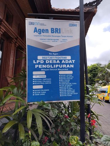 LPD Desa Adat Penglipuran, Bangli, Bali, Sabtu (8/2/2025). LPD itu menjadi agen BRILink sejak 2022. LPD