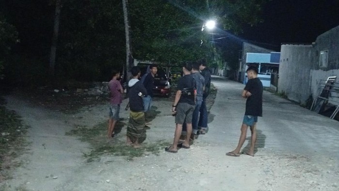 Polisi mendatangi TKP pencurian rumput laut di Bulukumba.