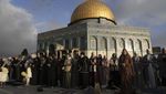 Potret Salat Id di Masjid Al-Aqsa