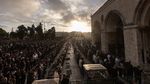 Potret Salat Id di Masjid Al-Aqsa