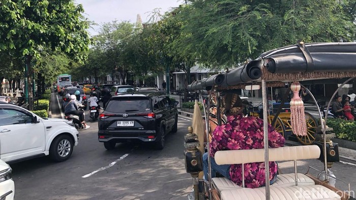 Suasana Malioboro Jogja H-1 Lebaran, Minggu (30/3/2025).