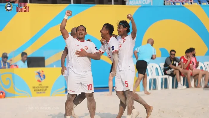 Timnas Sepakbola Pantai Indonesia menang atas Afghanistan di Piala Asia Sepakbola Pantai 2025 di Thailand.