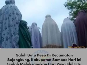 Warga di Sejangkung Salat Id Hari Ini Diviralkan, MUI Sambas Buka Suara