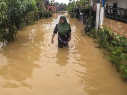 Banjir Saat Idul Fitri di Jambi