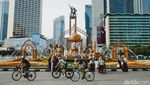 Menikmati Lengangnya Jalan Protokol Jakarta Saat Lebaran