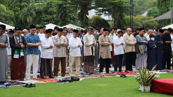 Suasana perayaan Lebaran di KBRI Bangkok (dok. Istimewa)