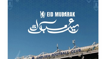 Ucapan Selamat Idul Fitri dari Chelsea. Foto: X.com