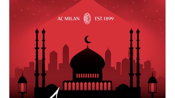 AC Milan turut mengucapkan Eid Mubarak. Foto: X.com