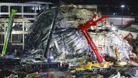 Gempa bumi pada Jumat (28/03) sore di Thailand menyebabkan kerusakan yang luas. Para pejabat memperingatkan bahwa jumlah korban jiwa kemungkinan besar akan terus bertambah. AP Photo/Wason Wanichakorn
