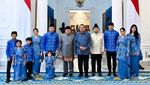 Gaya Para Menteri Ucapkan Selamat Lebaran ke Prabowo di Istana