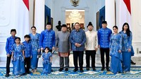 Menteri Koordinator Bidang Infrastruktur dan Pembangunan Kewilayahan, Agus Harimurti Yudhoyono (AHY), menghadiri open house yang digelar Presiden Prabowo Subianto. Ia datang bersama keluarga besarnya, termasuk Presiden Ke-6 Republik Indonesia (RI), Susilo Bambang Yudhoyono (SBY). Dok. Instagram/agusyudhoyono