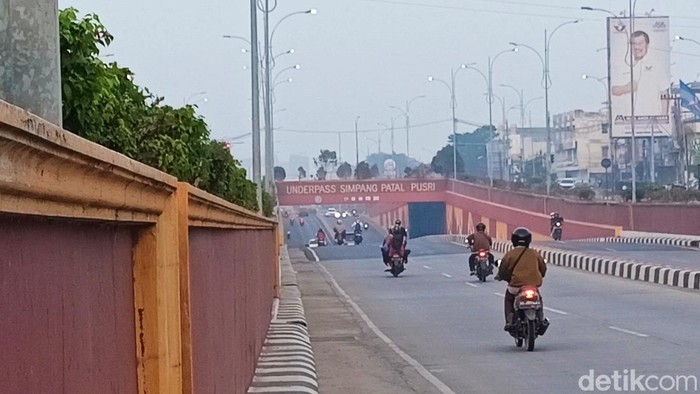 Kondisi jalanan di Palembang bebas kemacetan.