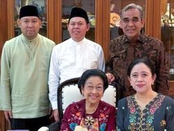 Puan Unggah Momen Silaturahmi Lebaran Didit hingga Muzani dengan Megawati