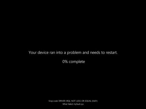Tampilan halaman BSOD baru di Windows 11