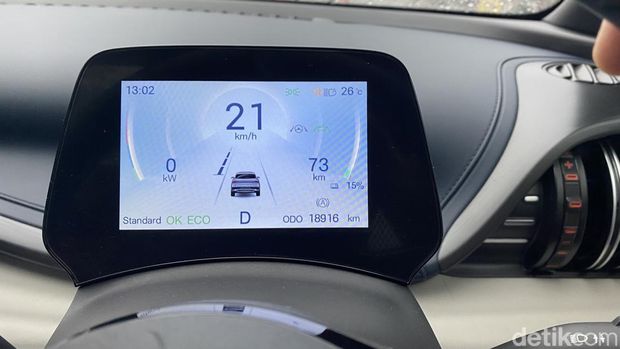 BYD Atto 3 masih bisa menempuh jarak 73 km meski dalam kondisi baterai lemah.