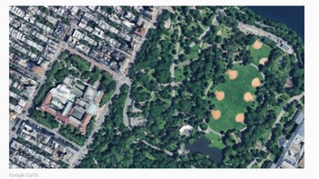 Tebakan pertama, kota mana kah ini? Foto: Google Earth via Bored Panda