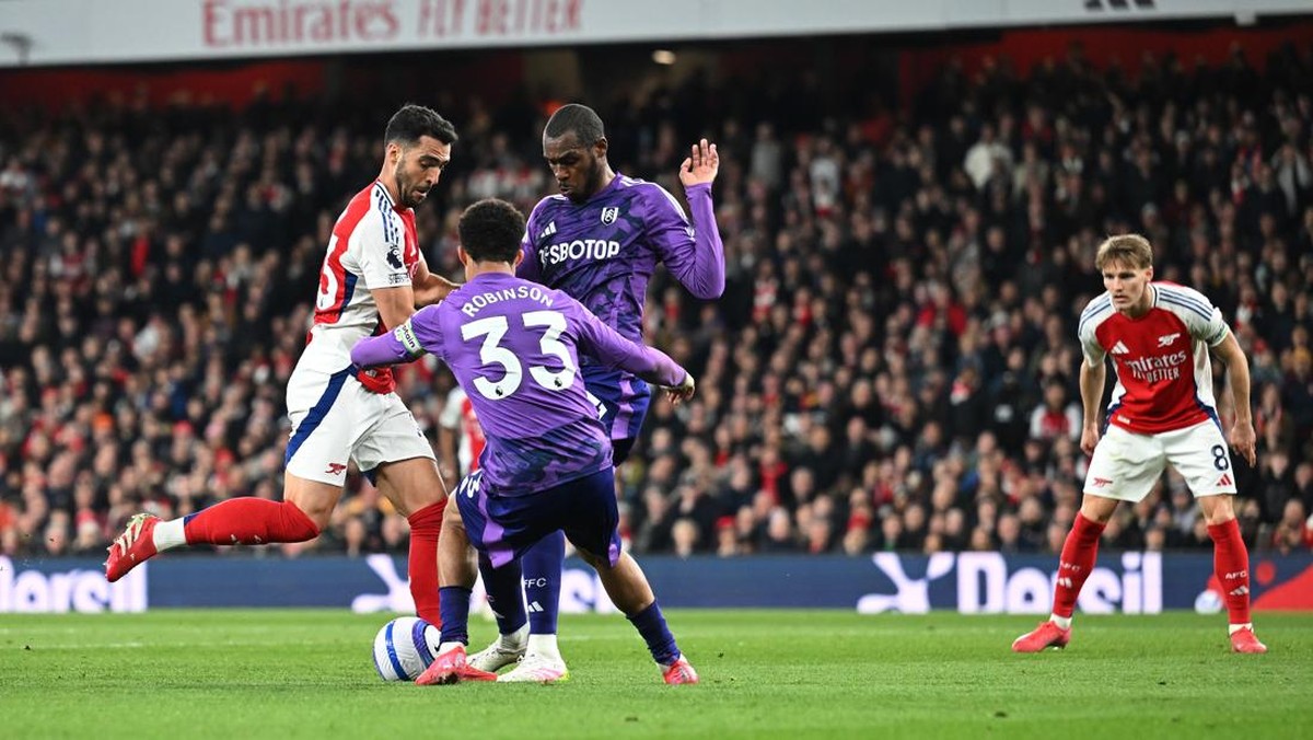 Momen gol Mikel Merino. (Foto: Arsenal FC via Getty Images/Stuart MacFarlane)