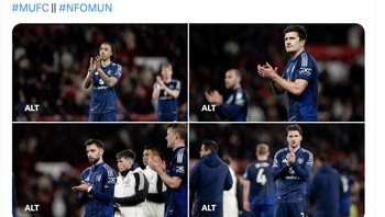 Kekalahan menyakitkan tapi terima kasih atas dukungan Anda, tulis akun MU global di X. Foto: X.com