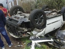 Mobil Bawa Wisatawan Terbalik di Kawasan Bromo, 6 Orang Selamat